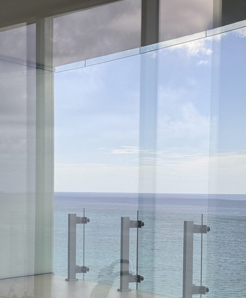 View through the windows of a Cayman Islands home